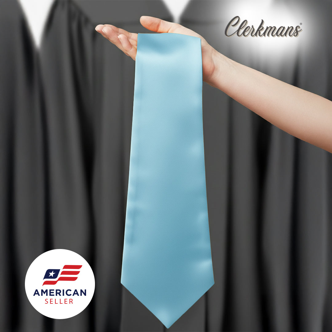 Light Blue Graduation Stole - Sky Blue College & High School Stoles