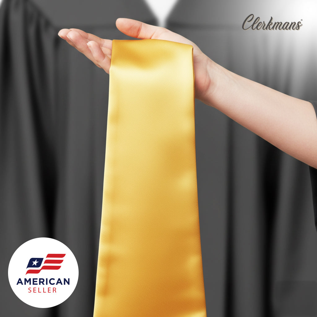 Antique Gold Graduation Stole - A. Gold College & High School Stoles