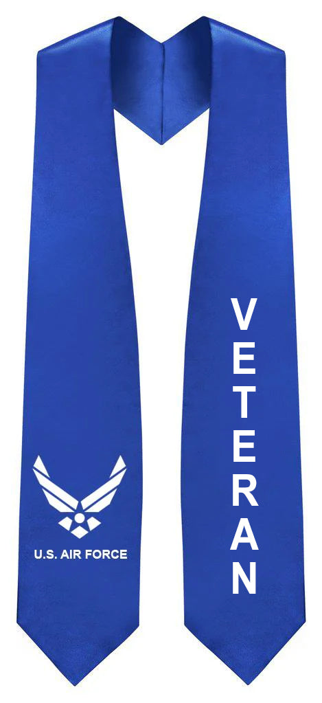 U.S. Air Force Veteran Stole - Veteran & Military Graduation Stoles