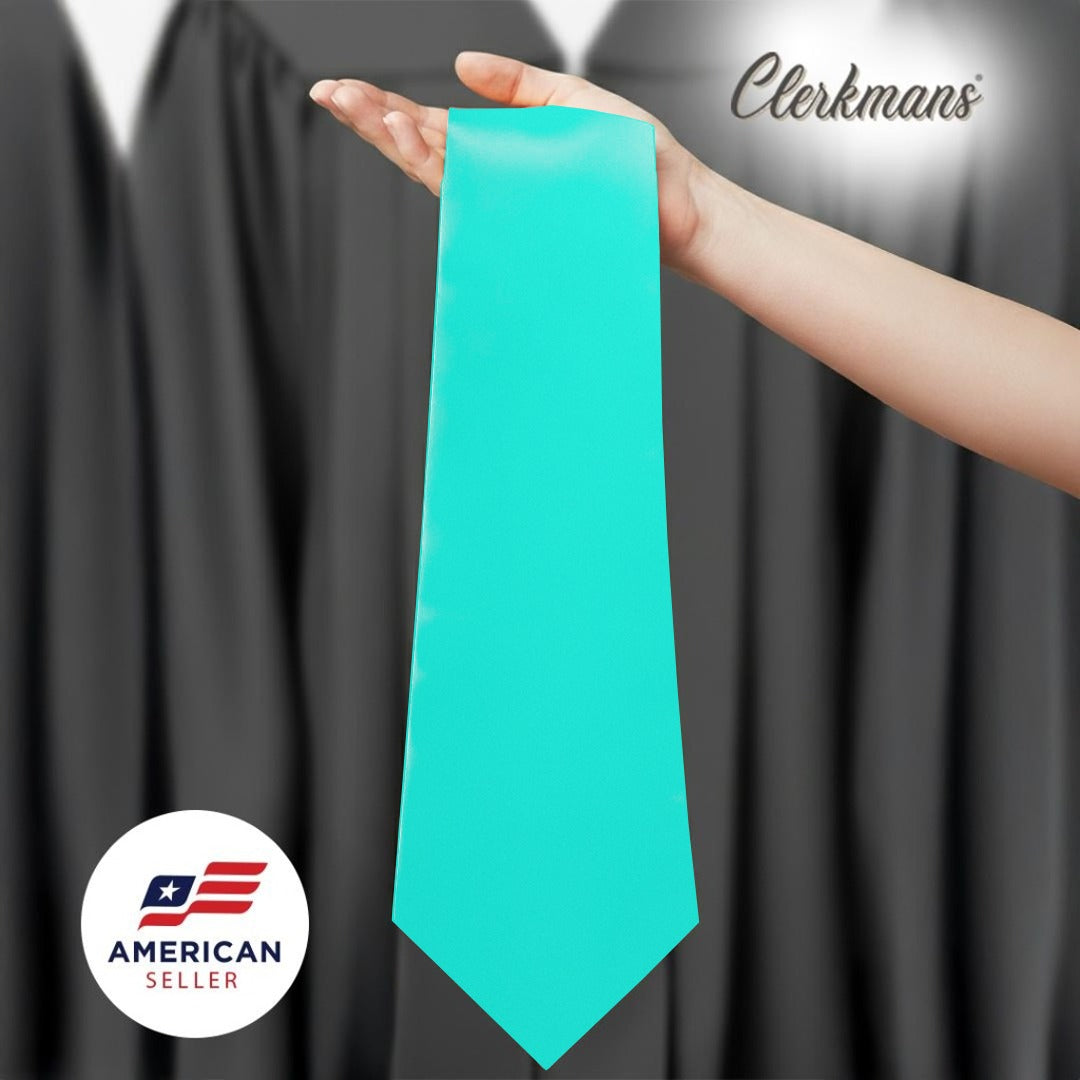 Turquoise Graduation Stole - Turquoise College & High School Stoles