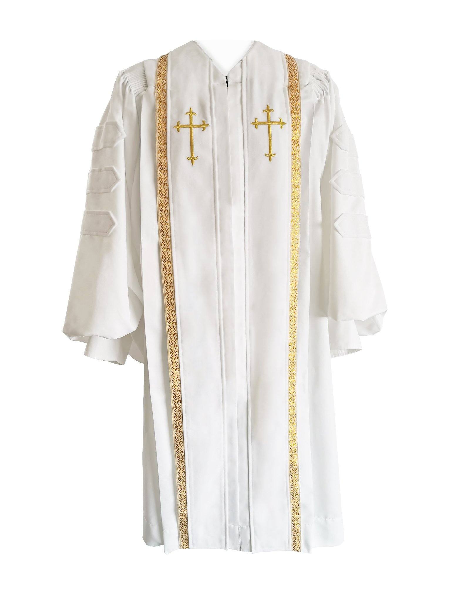 White Bishop Clergy Robe White Bishop Clergy Robe