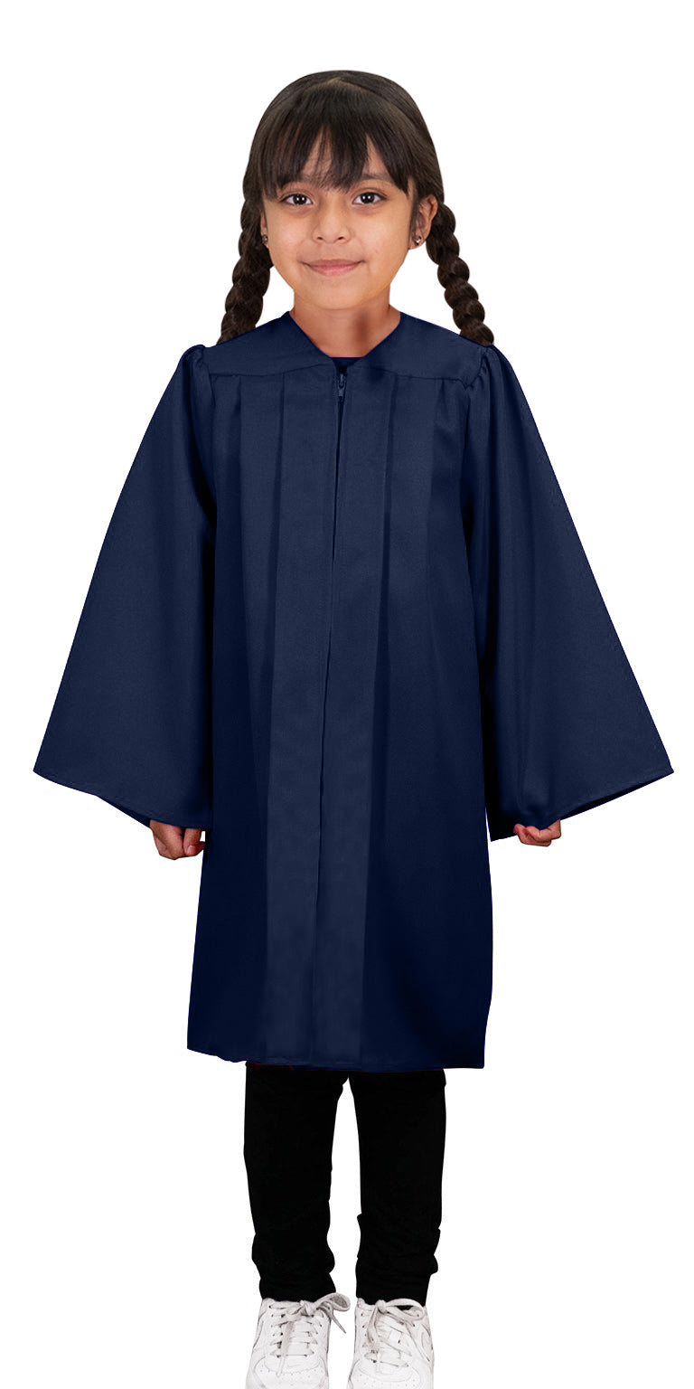 Child Matte Navy Blue Graduation Gown - Preschool & Kindergarten Gowns Clerkmans Child Matte Navy Blue Graduation Gown - Preschool & Kindergarten Gowns Clerkmans