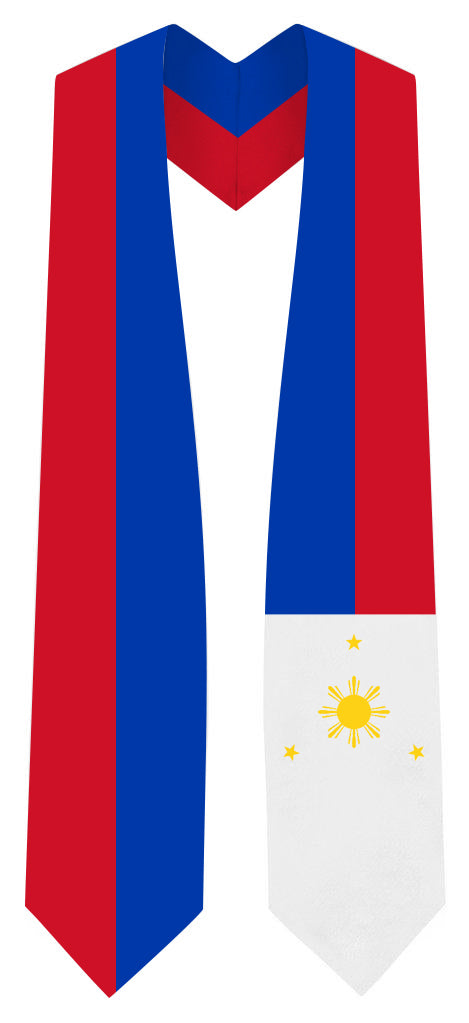 Philippine Graduation Stole - Philippine Flag Sash