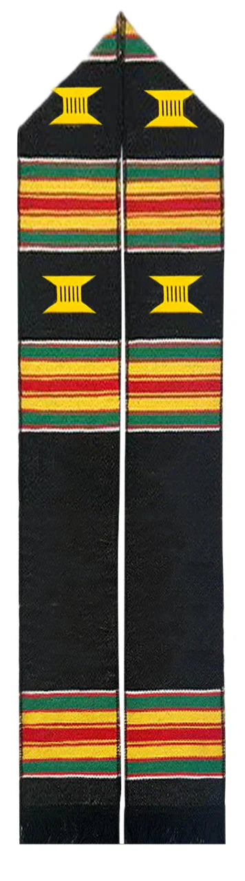 African Cloth Kente Graduation Stoles - Premium Kente Stoles