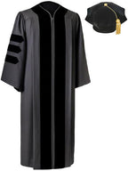 Classic Doctoral Graduation Tam & Gown - Academic Regalia