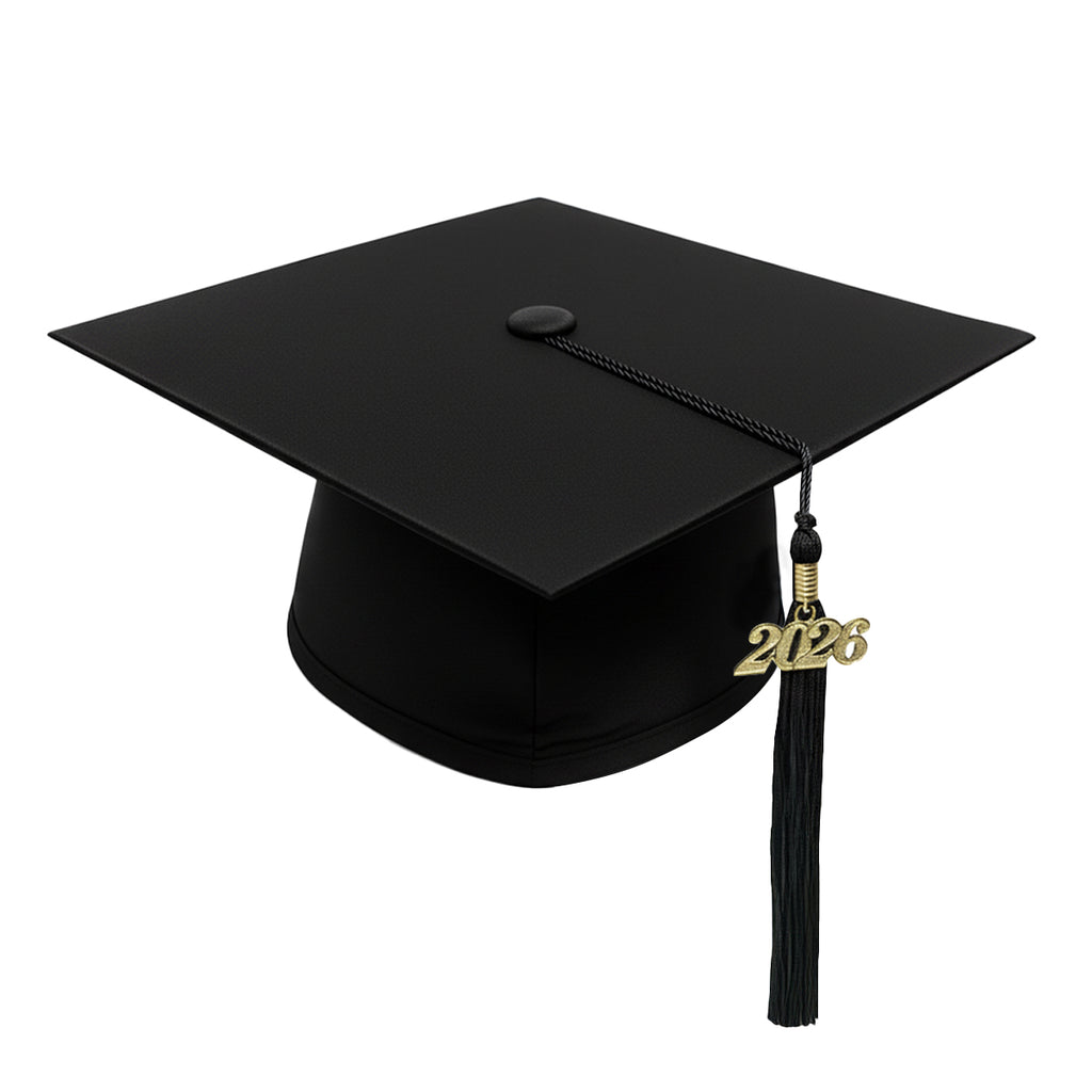 Matte Black Elementary Cap, Gown & Tassel