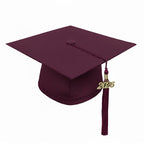 Matte Maroon High School Graduation Cap and Gown
