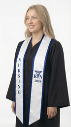 2026 RN Nursing Graduation Stole with Trim