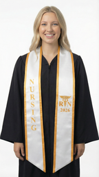 2026 RN Nursing Graduation Stole with Trim