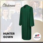 Matte Hunter Middle School Gown
