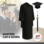 Classic Masters Graduation Cap and Gown - Academic Regalia