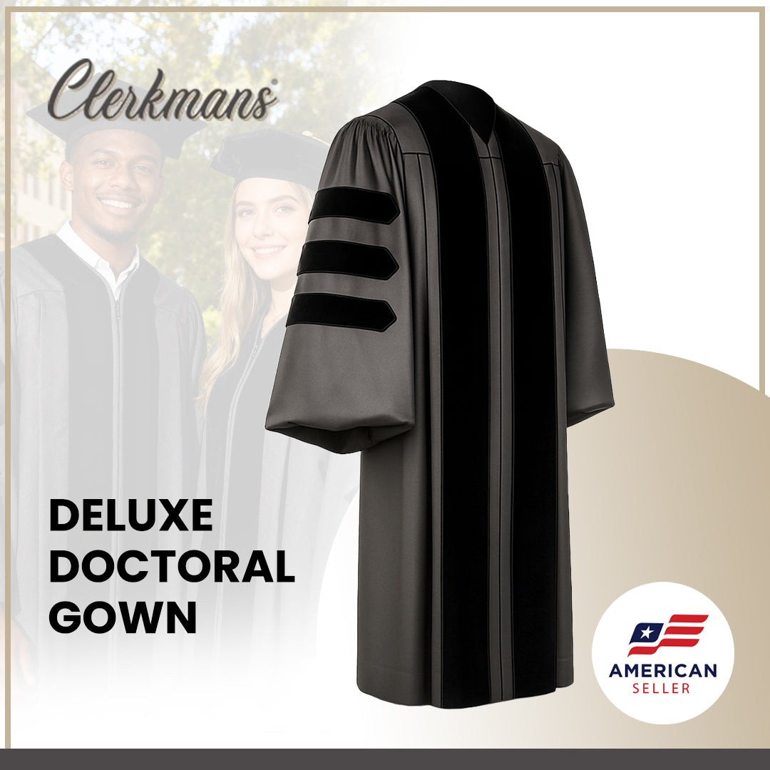 Deluxe Doctoral Graduation Gown Deluxe Doctoral Graduation Gown