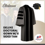 Deluxe Doctoral Graduation Tam & Gown Package
