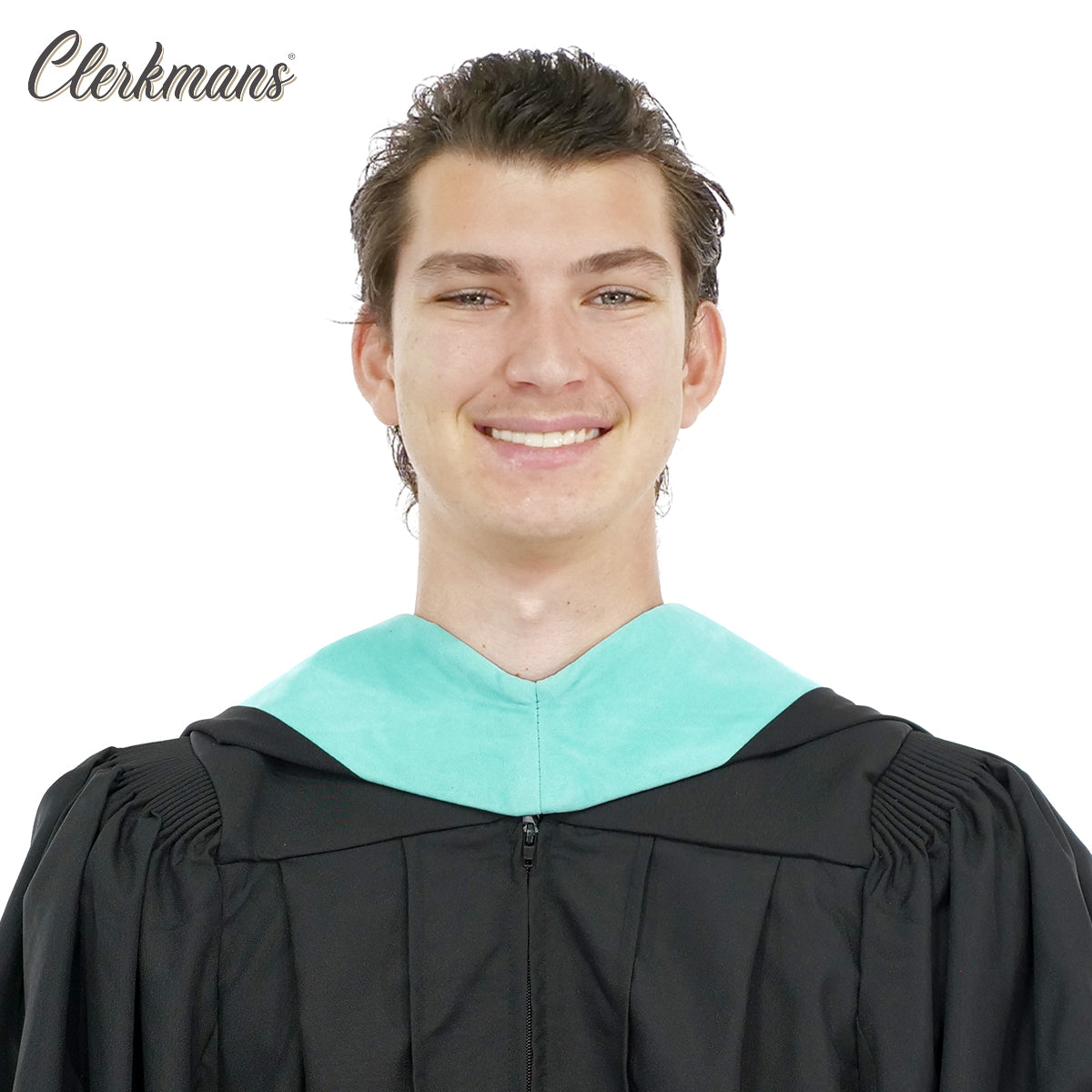 Deluxe Bachelors/Master Hood - Light Blue Velvet, Royal Blue & Golden Yellow