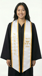 2026 BSN Nursing Graduation Stole with Trim