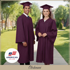 Matte Maroon Elementary Cap, Gown & Tassel