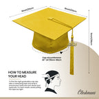 Matte Gold High School Cap & Tassel - Graduation Caps