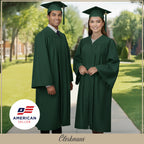 Matte Hunter High School Graduation Cap and Gown