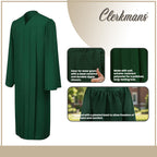 Matte Hunter High School Graduation Gown