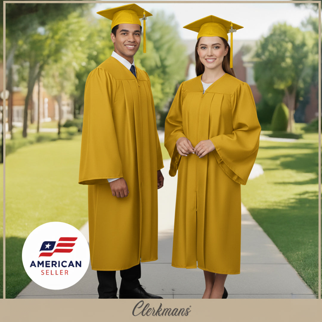 Matte Gold Bachelors Degree Cap & Tassel - Graduation Caps