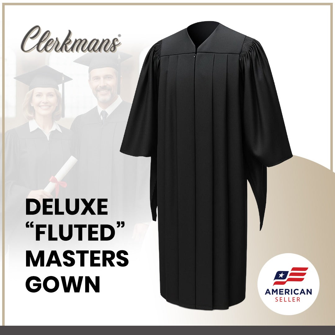 Deluxe Masters Graduation Gown - Academic Regalia