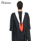 Deluxe Bachelors/Master Hood - White Velvet, Red & White