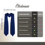 Navy Blue Graduation Stole - Navy College & High School Stoles