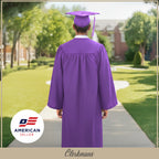 Matte Purple Elementary Cap, Gown & Tassel