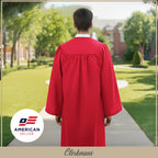 Matte Red Bachelors Graduation Gown - College & University