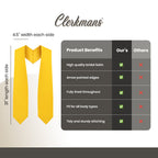 Gold Graduation Stole - Gold College & High School Stoles