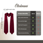 Maroon Graduation Stole - Maroon College & High School Stoles