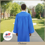 Matte Royal Blue High School Graduation Gown