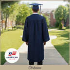 Matte Navy Blue Elementary Cap, Gown & Tassel