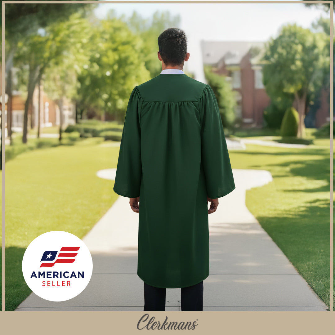 Matte Hunter Bachelors Graduation Gown - College & University