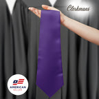 Purple Graduation Stole - Purple College & High School Stoles