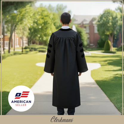 Classic Doctoral Graduation Gown - Academic Regalia