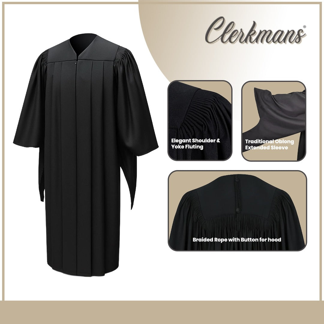 Deluxe Masters Graduation Gown - Academic Regalia