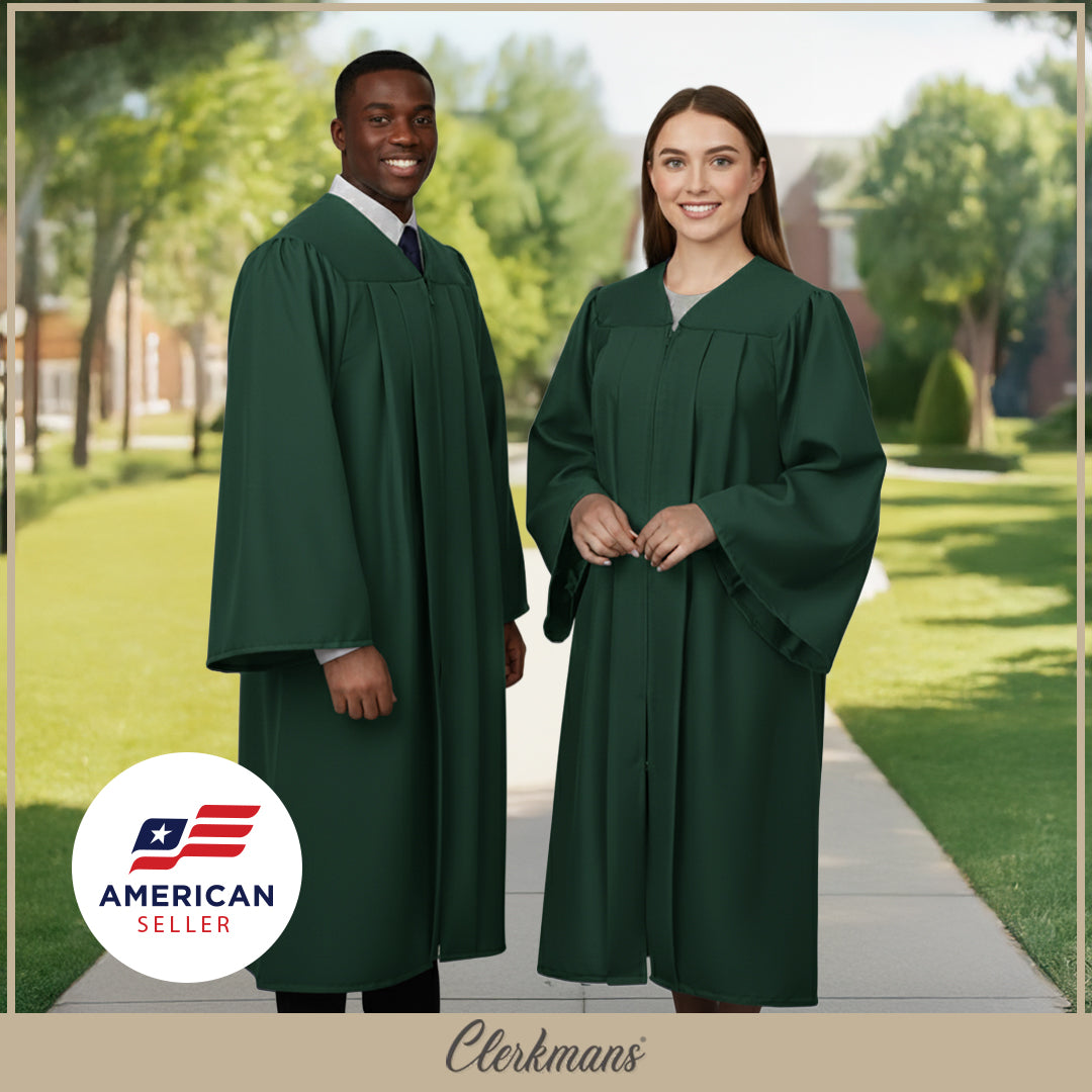 Matte Hunter High School Graduation Gown