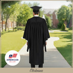 Deluxe Masters Graduation Cap and Gown - Academic Regalia