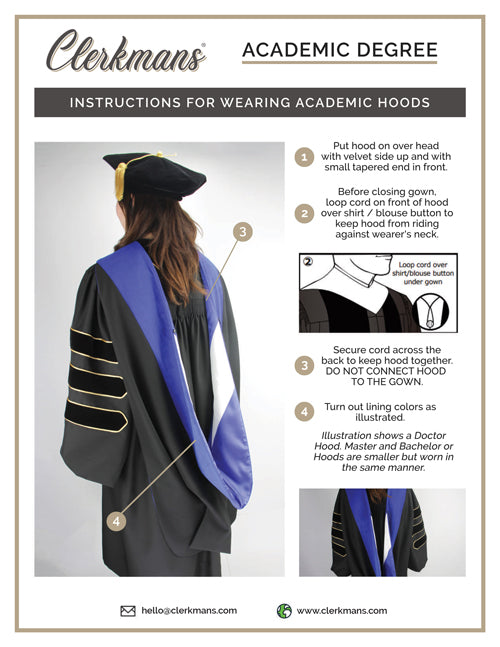 Doctor of Dentistry Hood - Lilac & White