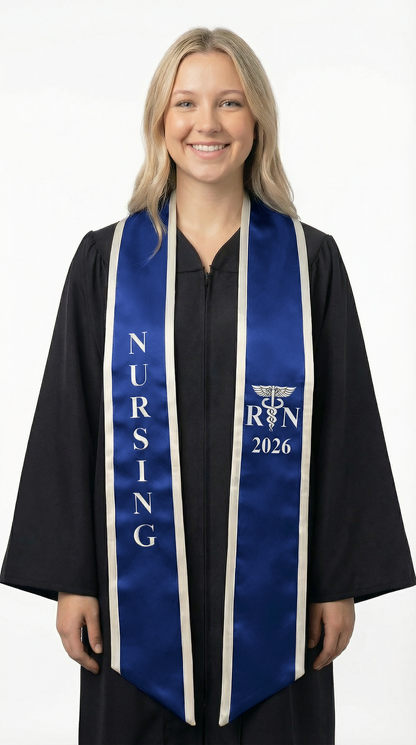 2026 RN Nursing Graduation Stole with Trim