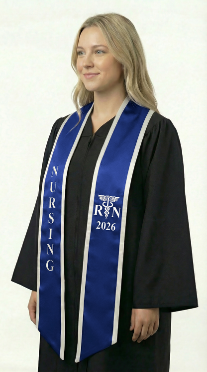 2026 RN Nursing Graduation Stole with Trim