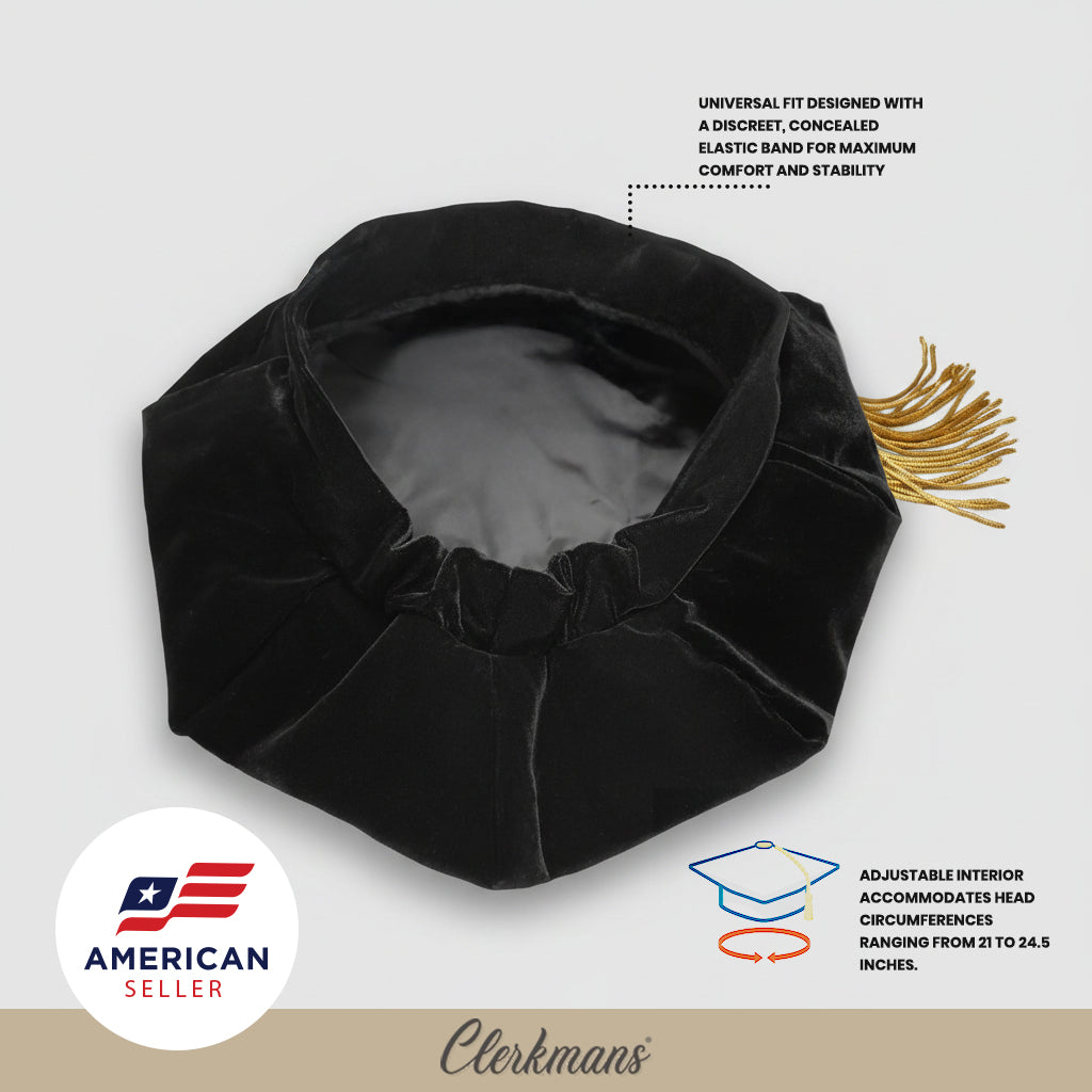 Classic Doctoral Graduation Tam & Gown - Academic Regalia
