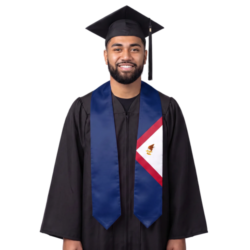 American Samoa Graduation Stole - American Samoa Flag Sash