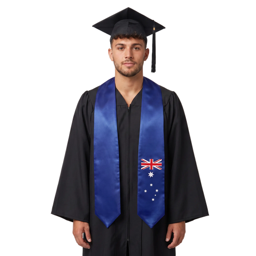 Australia Graduation Stole -  Australia Flag Sash