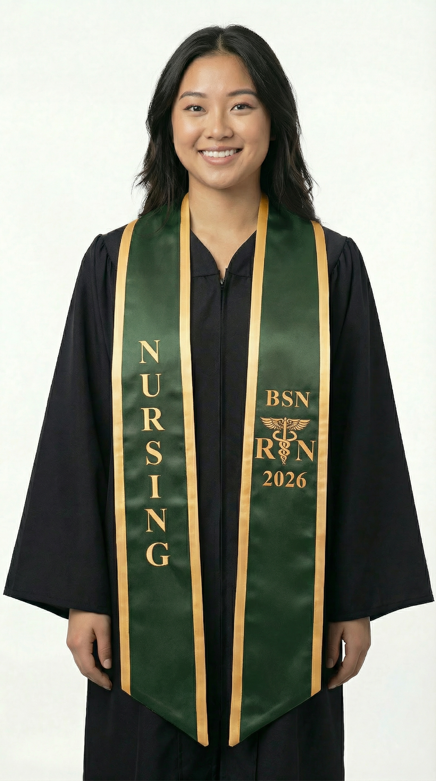 2026 BSN Nursing Graduation Stole with Trim