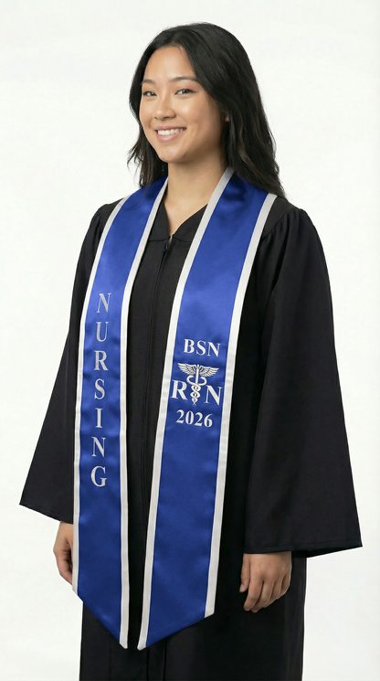 2026 BSN Nursing Graduation Stole with Trim