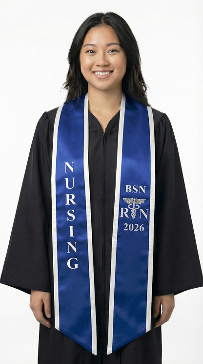 2026 BSN Nursing Graduation Stole with Trim