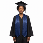 Navy Blue Graduation Stole - Navy College & High School Stoles