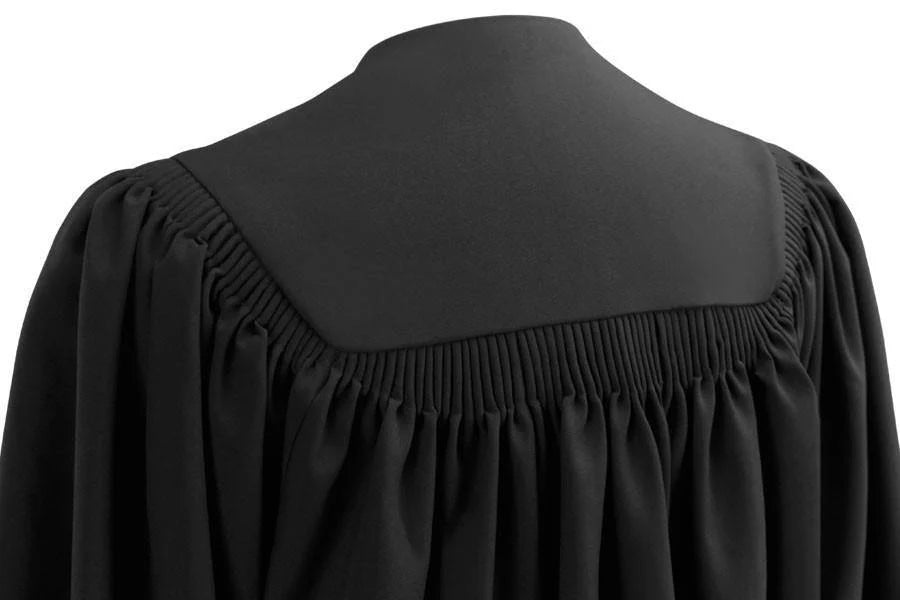 Deluxe Black High School Graduation Cap & Gown - Fluted Cap & Gown